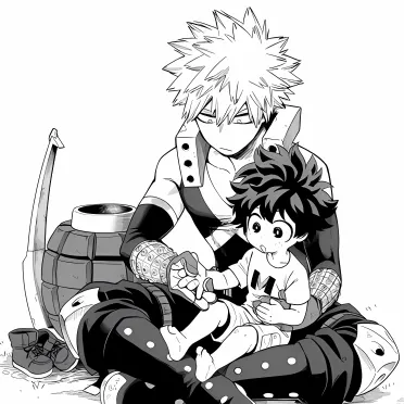 polybuzz ai - Baby Deku and Bakugo